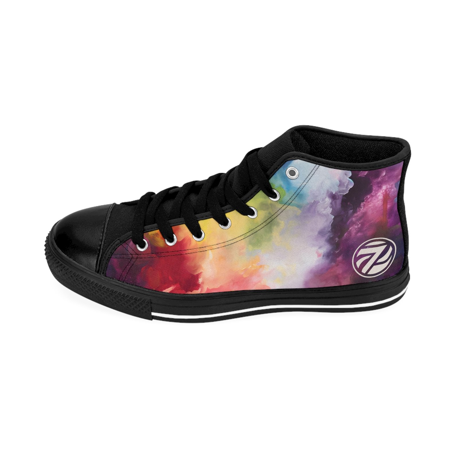 10859615141640382874_2048.jpeg Women's Nebula High Tops | Cosmic Color Fusion - Image 3