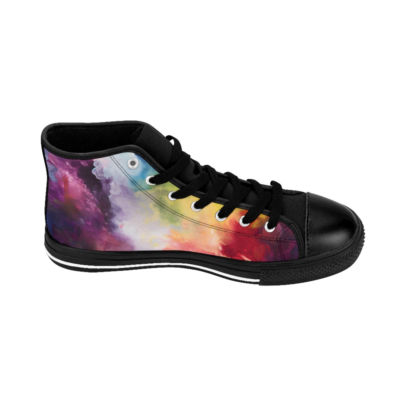 14212772842656296928_2048.jpeg Men's Nebula High Tops | Cosmic Color Fusion - Image 4