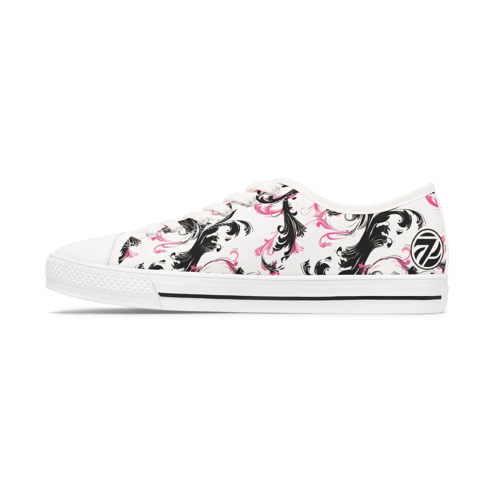 17351747398703348819_2048.jpeg Noir Blossom Low Tops | Women's Sneakers - Image 6