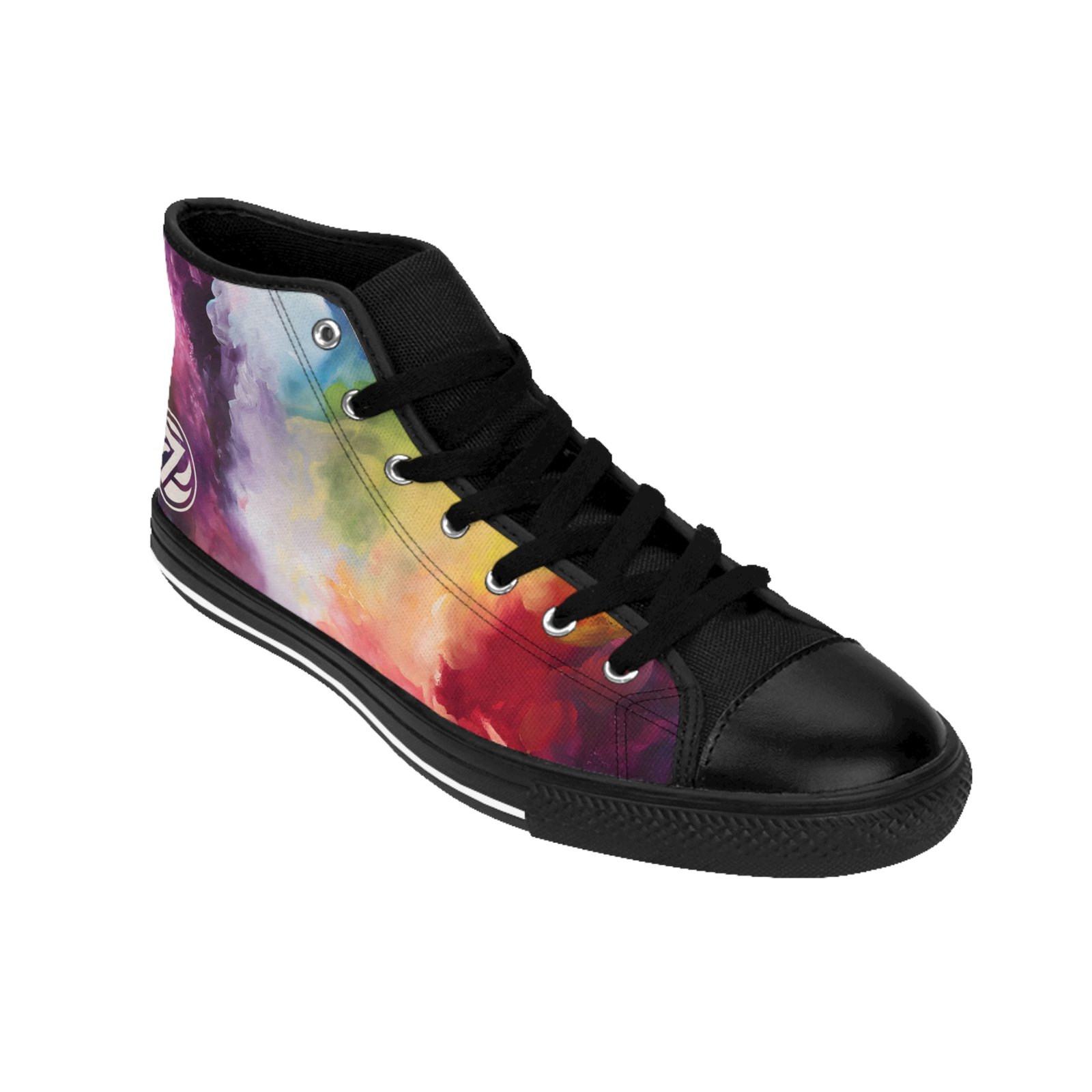 3116308601661231131_2048.jpeg Women's Nebula High Tops | Cosmic Color Fusion - Image 7