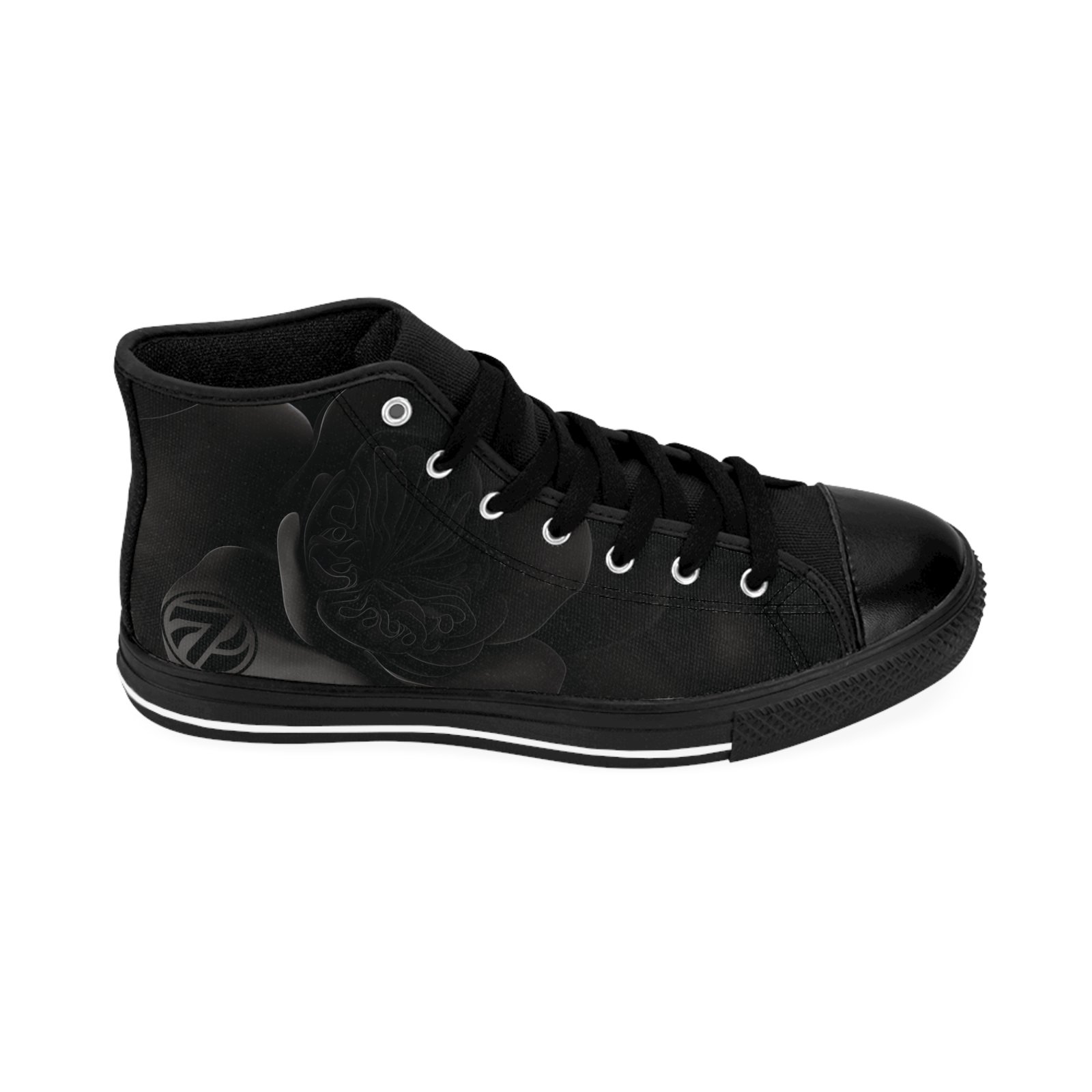 3173159350230249507_2048-1.jpeg Black Rose High Tops for Men | Classic Sneakers - Image 2