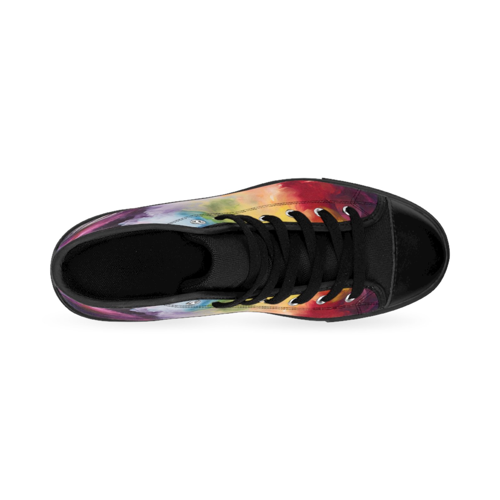 5837158075106177877_2048.jpeg Women's Nebula High Tops | Cosmic Color Fusion - Image 2