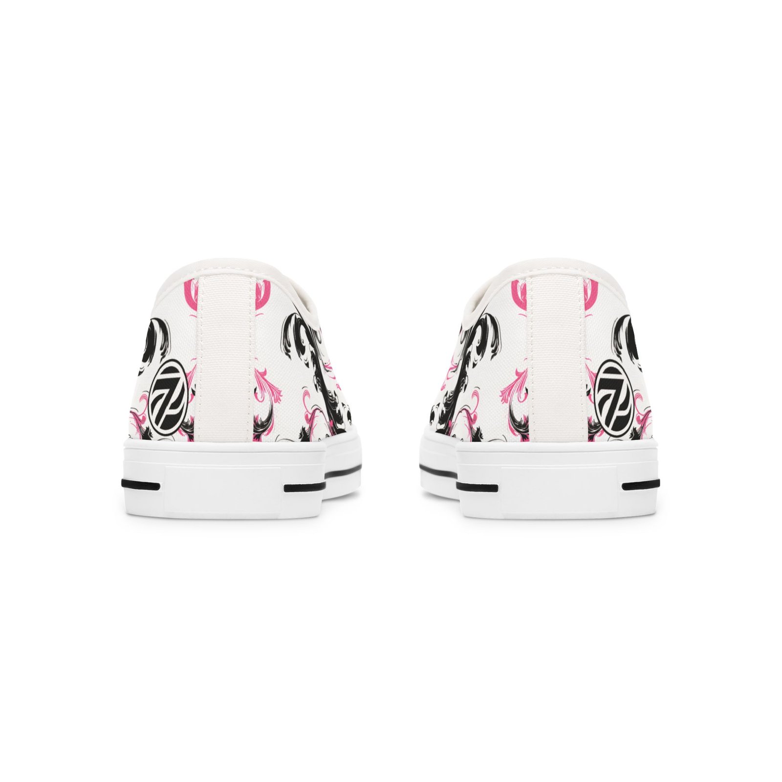 6384416167290200414_2048.jpeg Noir Blossom Low Tops | Women's Sneakers - Image 5