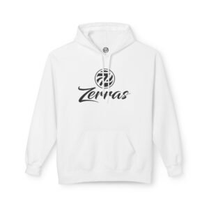 White Zerras Pullover Hoodie Classic Logo